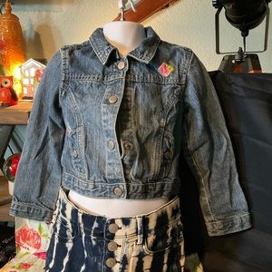 Little girls Kid’s OshKosh B’gosh blue Jean jacket size 5T